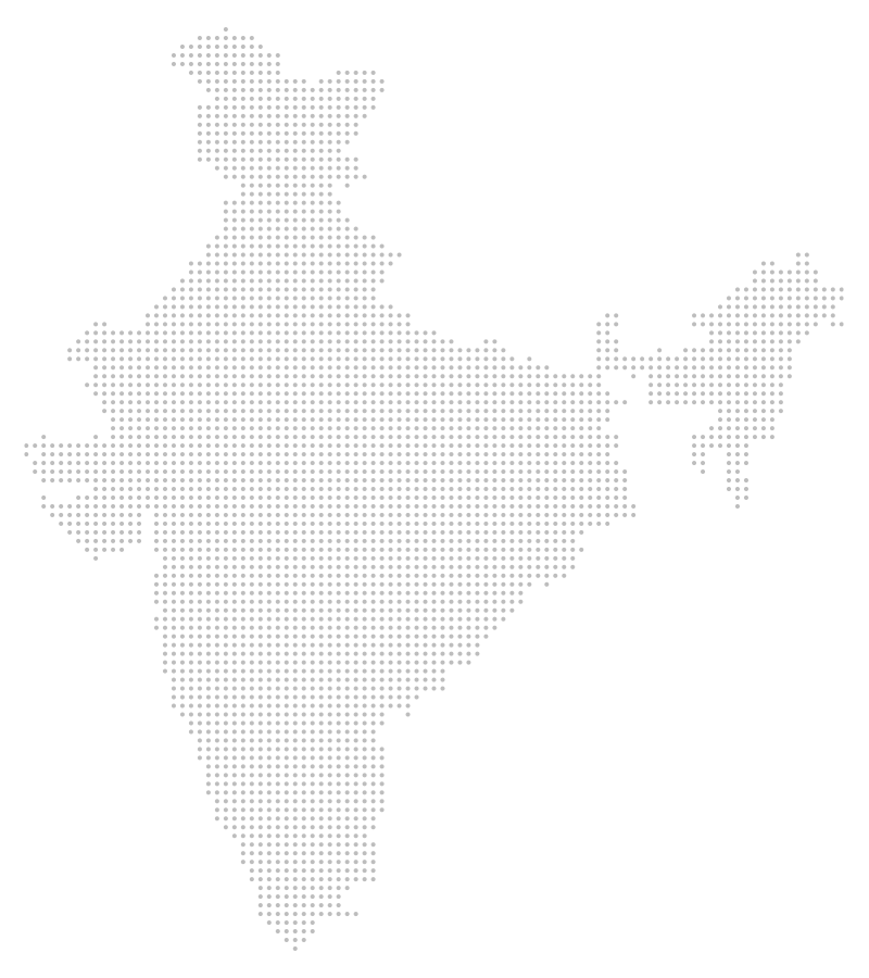 Map of India showing Play Axis Club locations